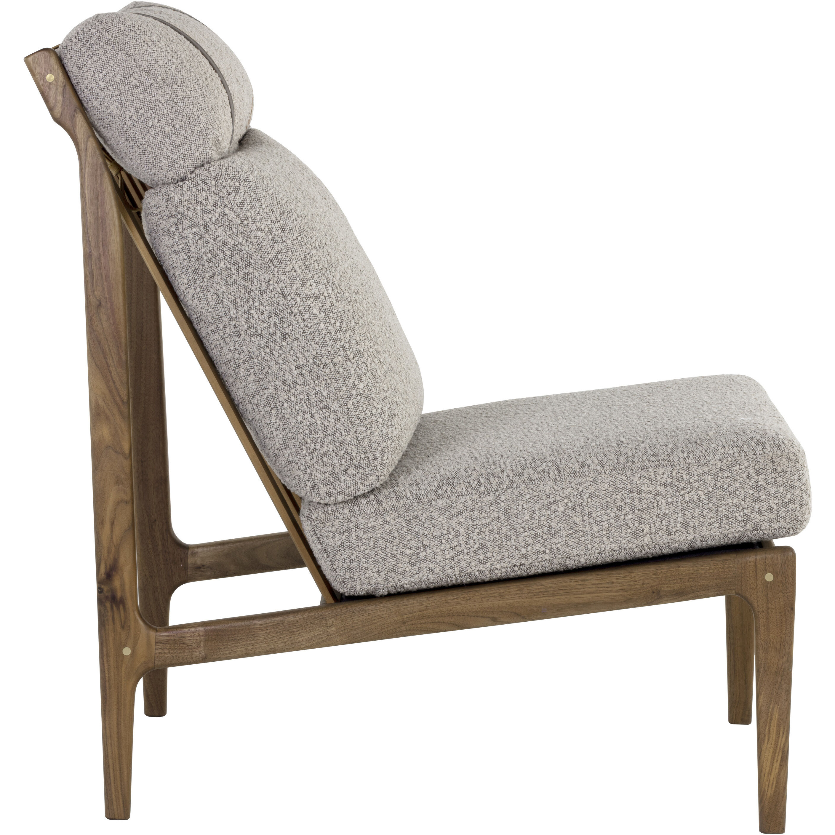 Elanor Walnut / Copenhagen Cappuccino Lounge Chair